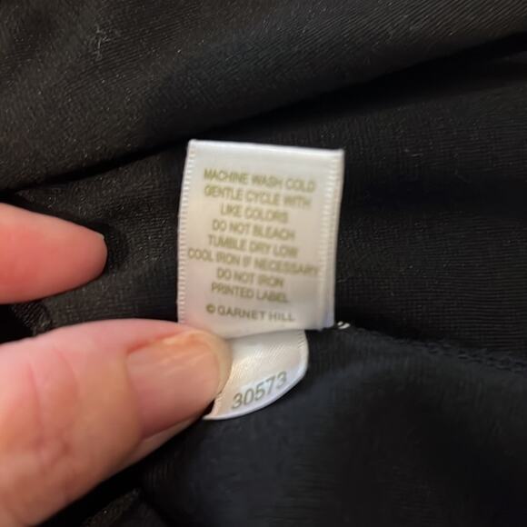 Garnet Hill Black Knee length dress with Back Bow Detail - Size S - Picture 9 of 9